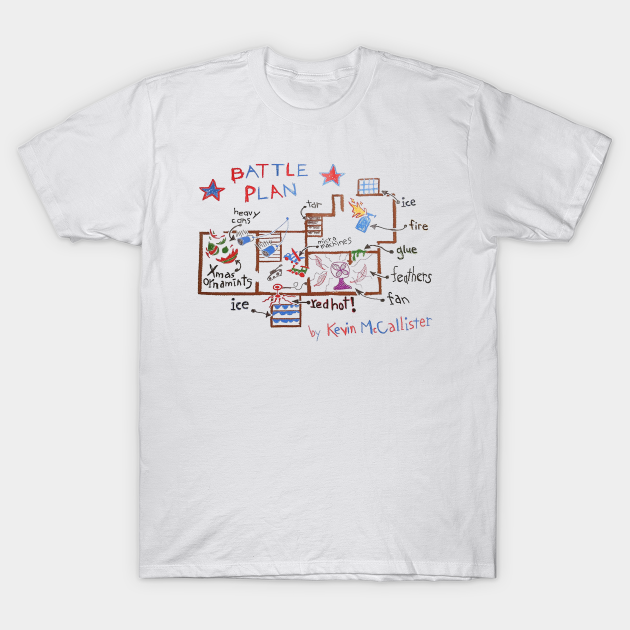 Home Alone Christmas Kevin's Battle Plan Drawing Sweatshirt